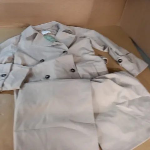 H&M CREAM TRENCH COAT - EUR XS