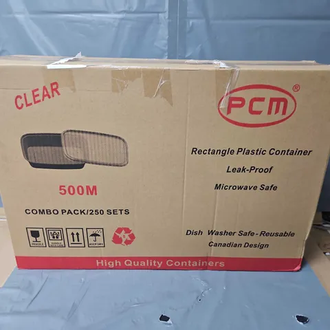 BOXED RECTANGLE PLASTIC CONTAINER