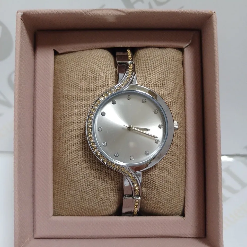 NEXT SILVER EFFECT WATCH WITH BRACELET STRAP