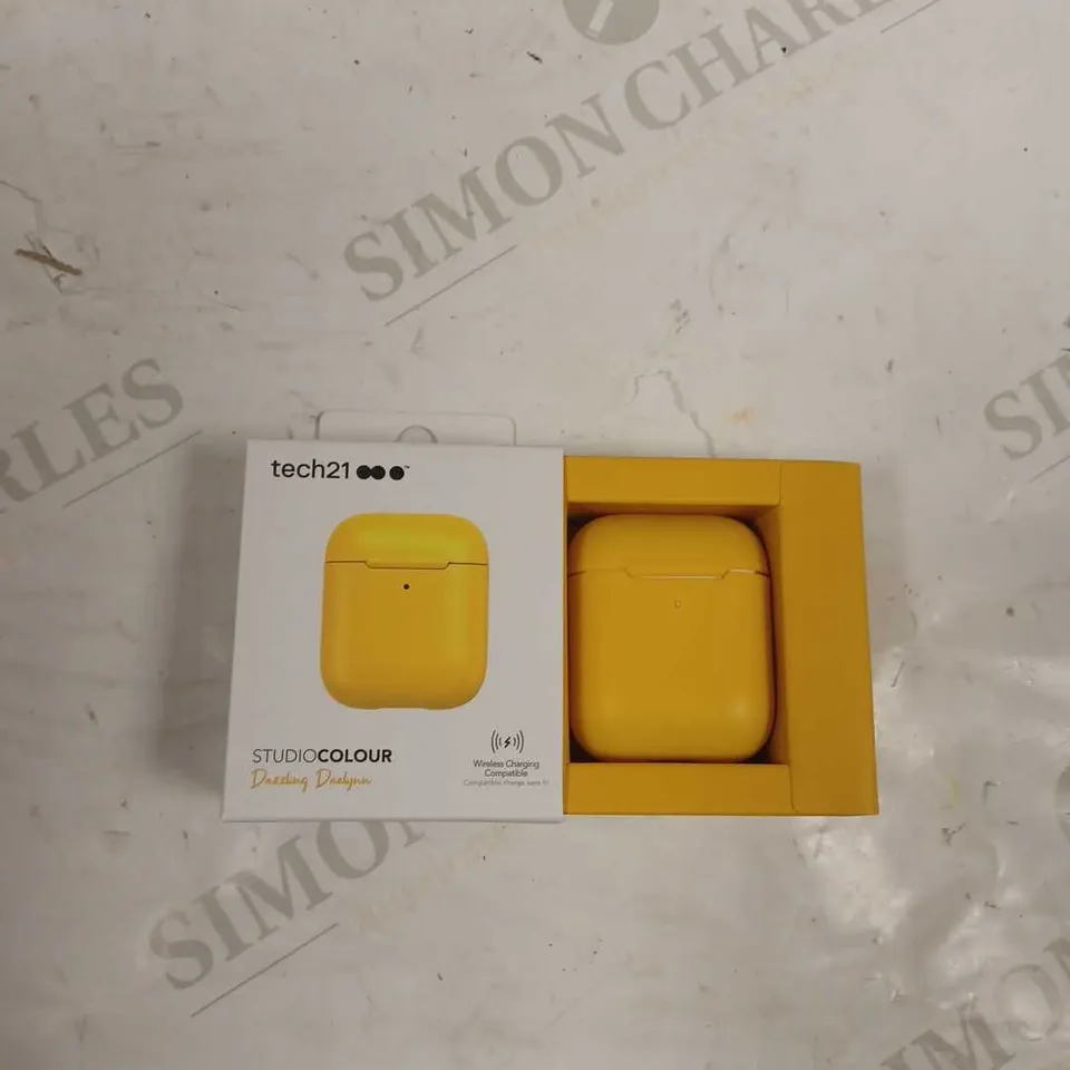 LOT OF APPROX 126 TECH21 STUDIO COLOUR YELLOW AIRPOD CASE