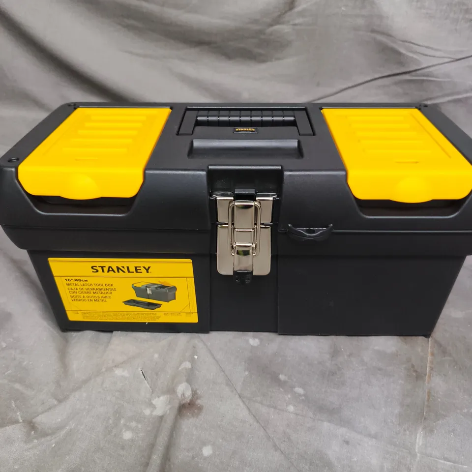 STANLEY 16IN/40CM METAL LATCH TOOL BOX 