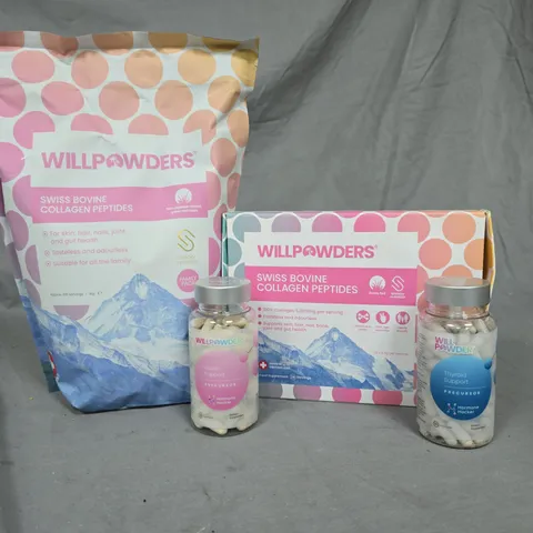 WILLPOWDERS SWISS BOVINE COLLAGEN PEPTIDES – DIETARY SUPPLEMENT BUNDLE