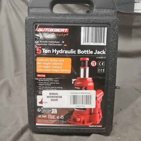 AUTOXBERT 5-Ton Hydraulic Bottle Jack – Carry Case