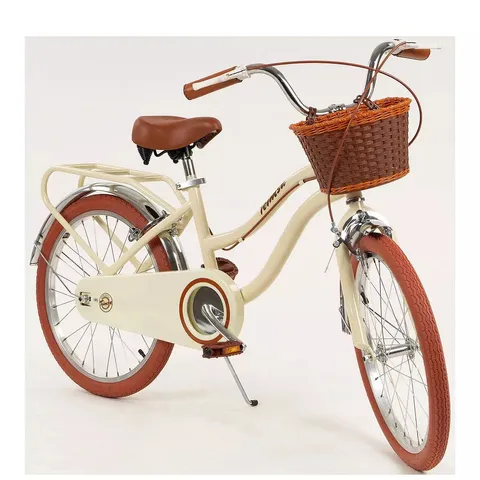 BOXED 20" VINTAGE BICYCLE - BEIGE