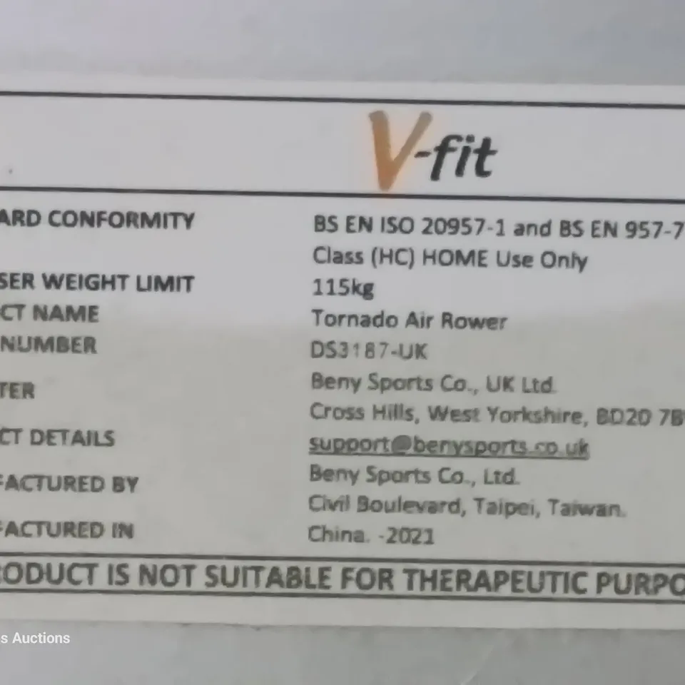 V-FIT TORNADO AIR ROWER MACHINE