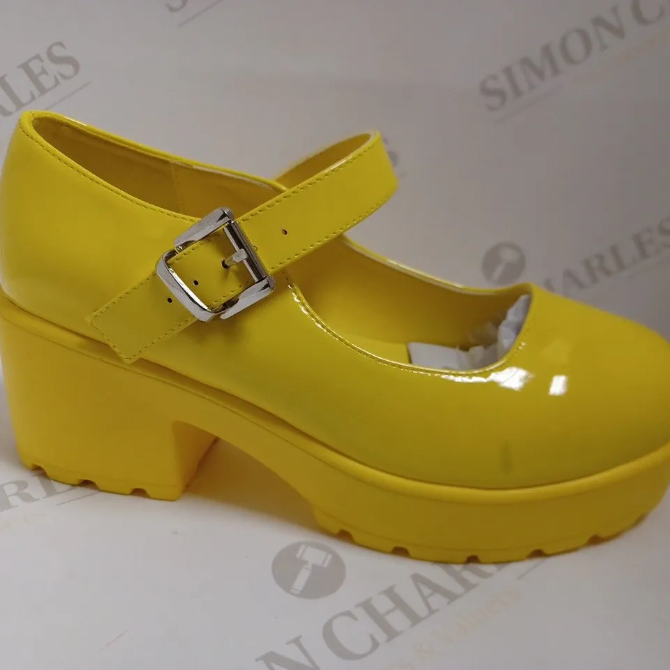 KOI VEGAN TIRA MARY JANES 'SUNSHINE YELLOW EDITION' - SIZE 6