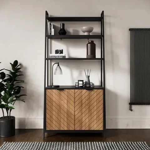 BOXED NIXON LADDER SHELF BOOKCASE (1 BOX)