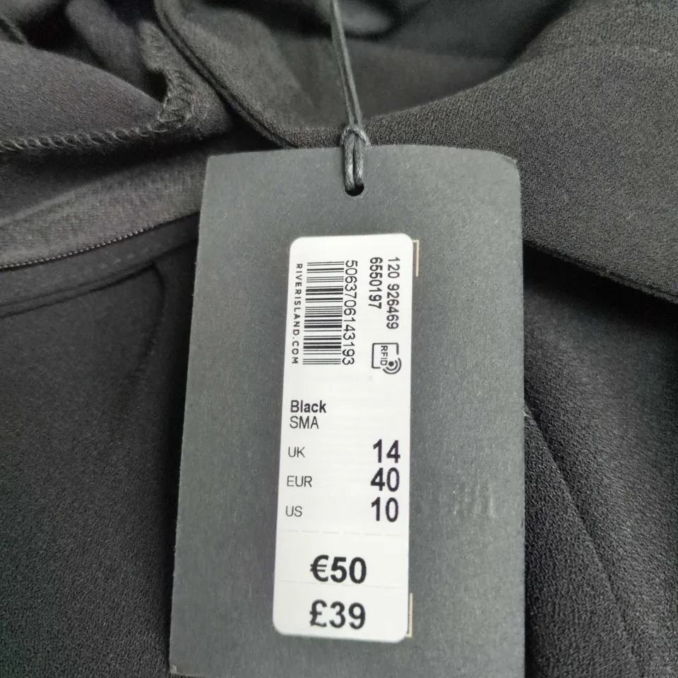 RIVER ISLAND STUDIOS BLACK TROUSERS– UK 14 (EUR 40, US 10) 