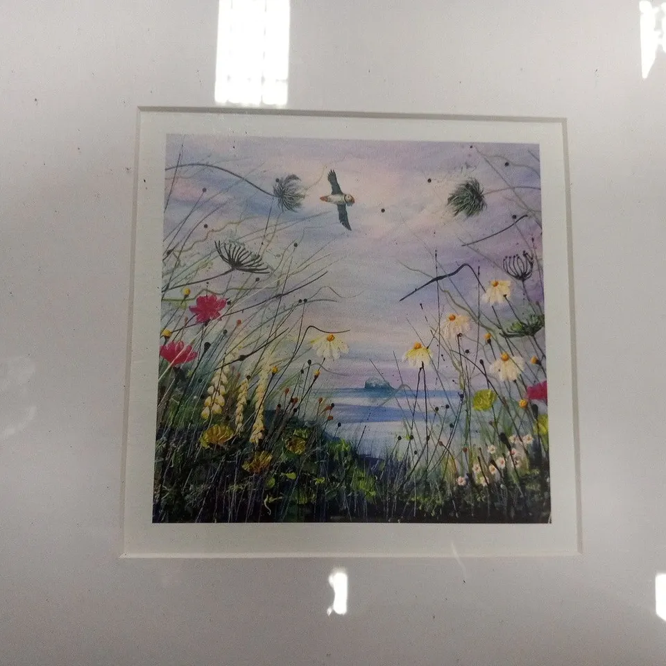 FRAMED SUMMER FLIGHT BY PAM MCKENZIE MIXED MEDIA ON CANVAS