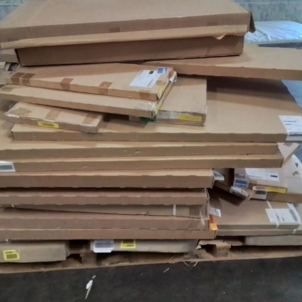 PALLET CONTAINING LARGE QUANTITY OF INCOMPLETE BOXED FURNITURE PARTS