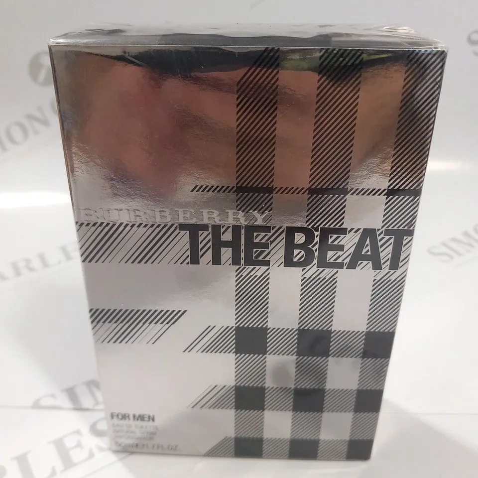 BOXED AND SEALED BURBERRY THE BEAT FOR MEN EAU DE TOILETTE 50ML