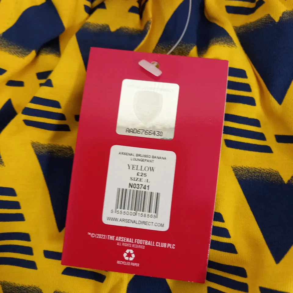 ARSENAL YELLOW/BLUE LOUNGEPANTS-LARGE