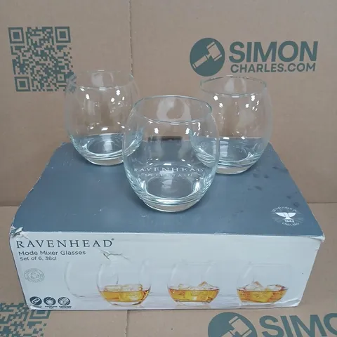 RAVENHEAD MODE MIXER GLASSES – SET OF 6, 38CL