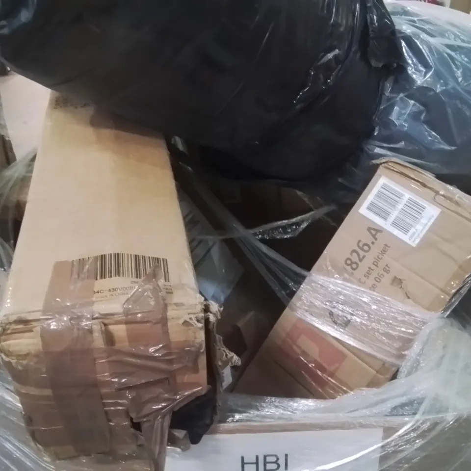 PALLET OF ASSORTED FLAT PACK PRODUCTS AND ITEMS