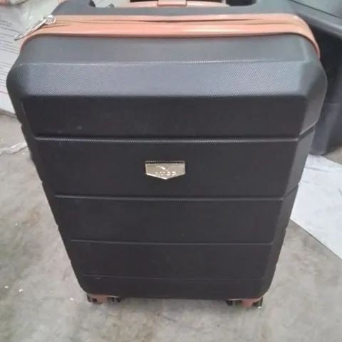 LUGG JETSET CABIN BAG BLACK AND BROWN 