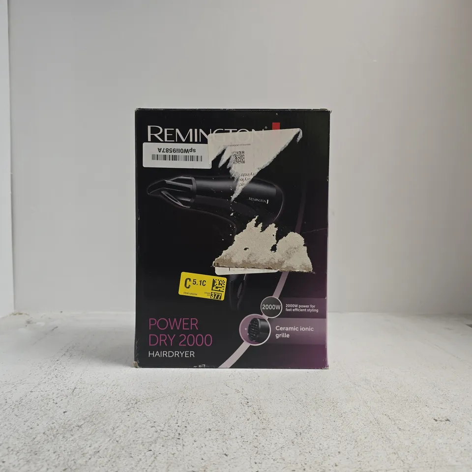 BOXED REMINGTON POWER DRY 2000 HAIRDRYER
