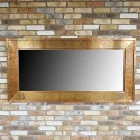 BRAND NEW BOXED HOMESDIRECT365 DECORATIVE COPPER FINISH RECTANGULAR MIRROR