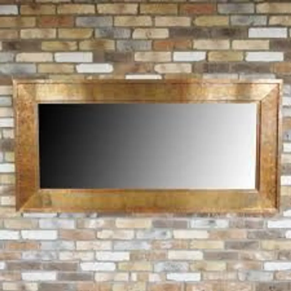 BRAND NEW BOXED HOMESDIRECT365 DECORATIVE COPPER FINISH RECTANGULAR MIRROR