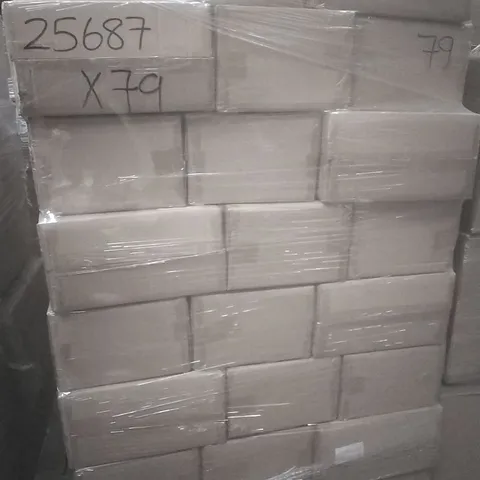 A PALLET CONTAINING APPROXIMATELY 70 EURO PAIR OF TEARDROP TOUCH TABLE LAMP CHROME DUSKY PINK SHADE