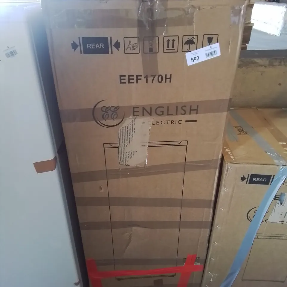 BOXED ENGLISH ELECTRIC TALL FREEZER WHITE EEF170H