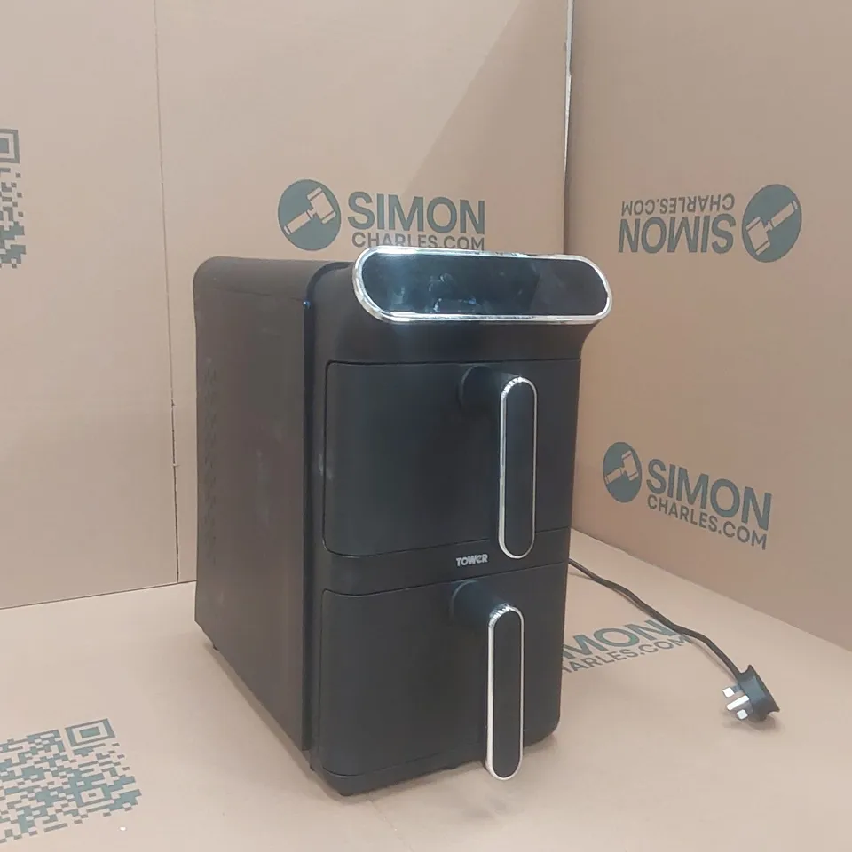 TOWER T17190 VORTX XL DUAL STACK AIR FRYER WITH DIGITAL CONTROL PANEL