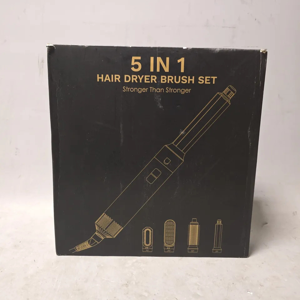 BOXED 5 IN 1 HAIR DRYER BRUSH SET 