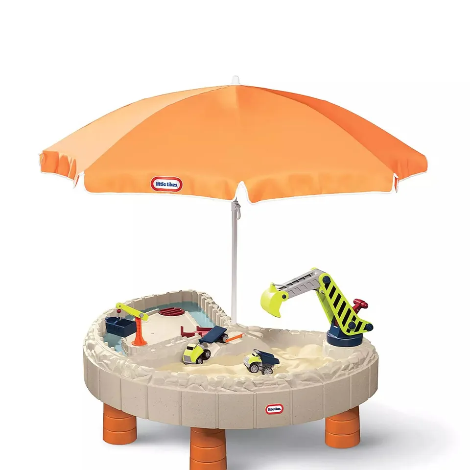 BOXED LITTLE TYKES BUILDERS BAY SAND AND WATER TABLE - COLLECTION ONLY
