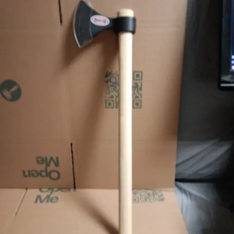 AMERICAN TOMAHAWK COMPANY AXE WITH WOODEN HANDLE