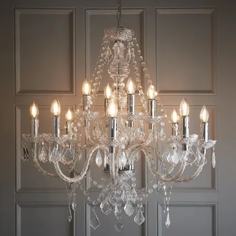 BOXED ATTICUS CANDLE STYLE CHANDELIER  