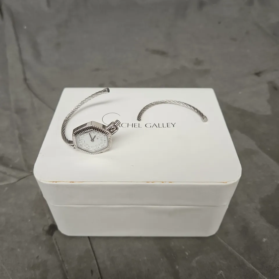 RACHEL GALLEY SILVER-TONE BRACELET WATCH 