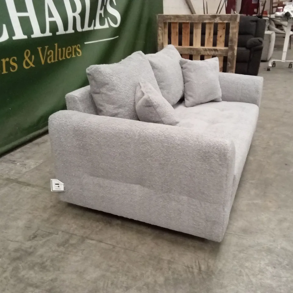 RUNE 2 SEATER FABRIC SOFA - GREY RRP £549