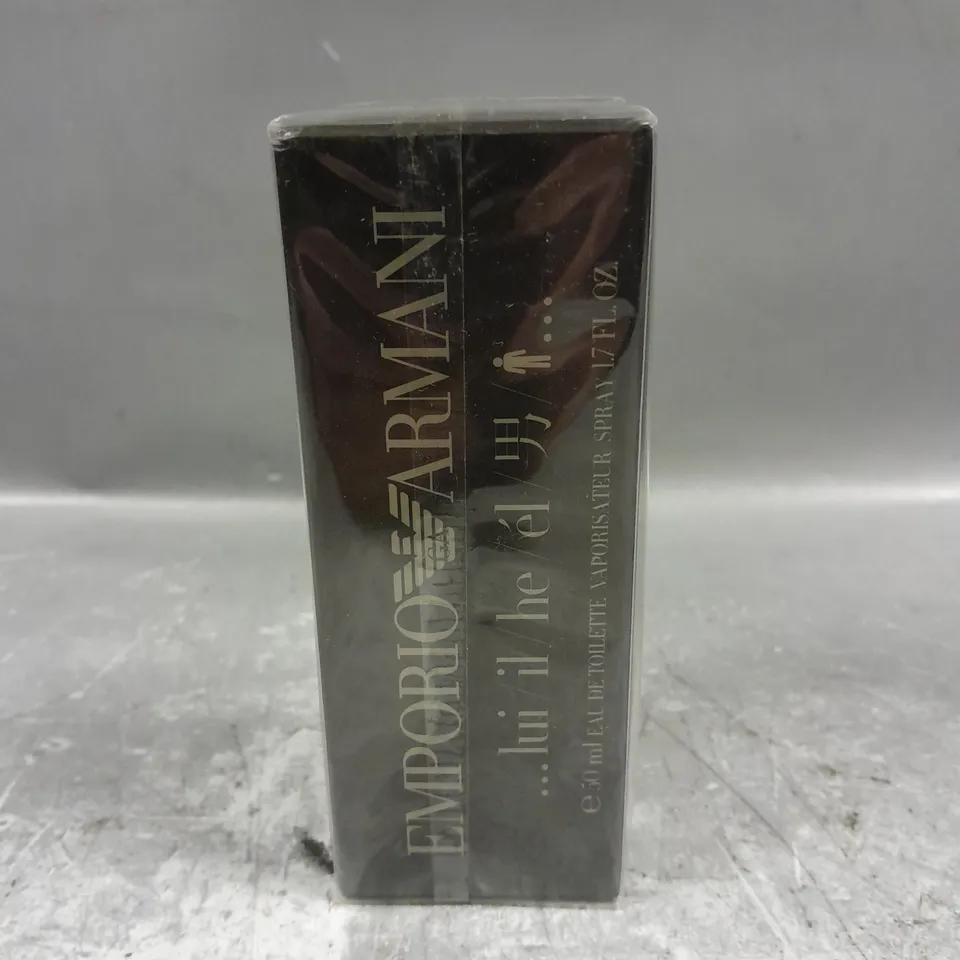 BOXED AND SEALED EMPORIO ARMANI HE EAU DE TOILETTE 50ML