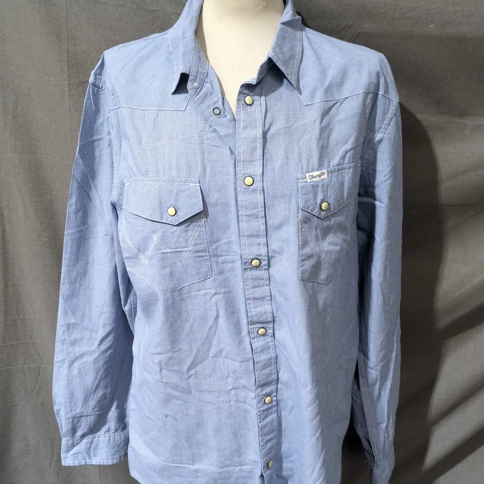 WRANGLER SPIRIT OF AMERICA SHIRT – SLIM FIT, BLUE, SIZE XL
