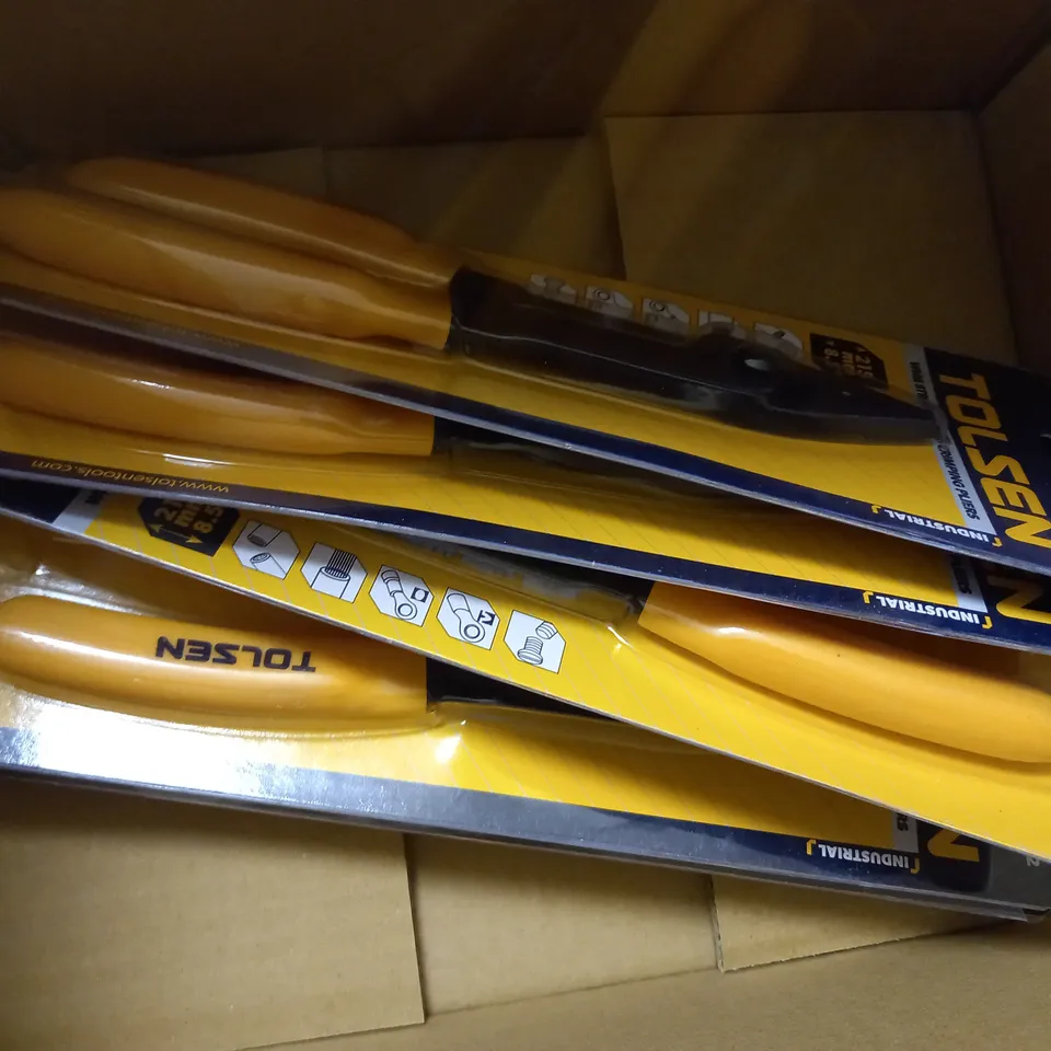 LOT OF APPROX 10 TOLSEN WIRE STRIPPING AND CRIMPING PLIERS 