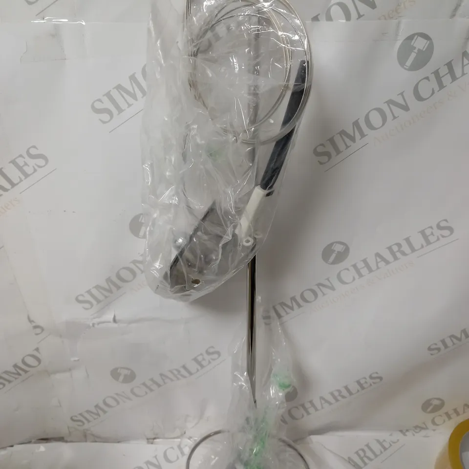 LUCENT WEDGE 1 LIGHT CEILING SPOTLIGHT - CLEAR/CHORME 