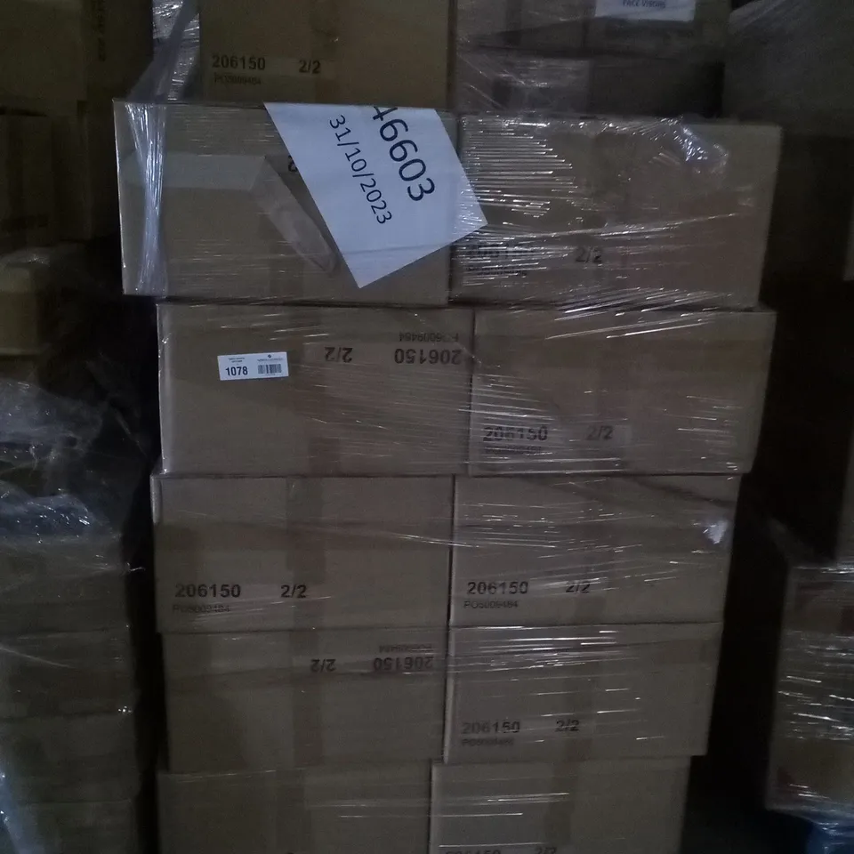 PALLET OF ASSORTED BOXED DINING TABLE PARTS