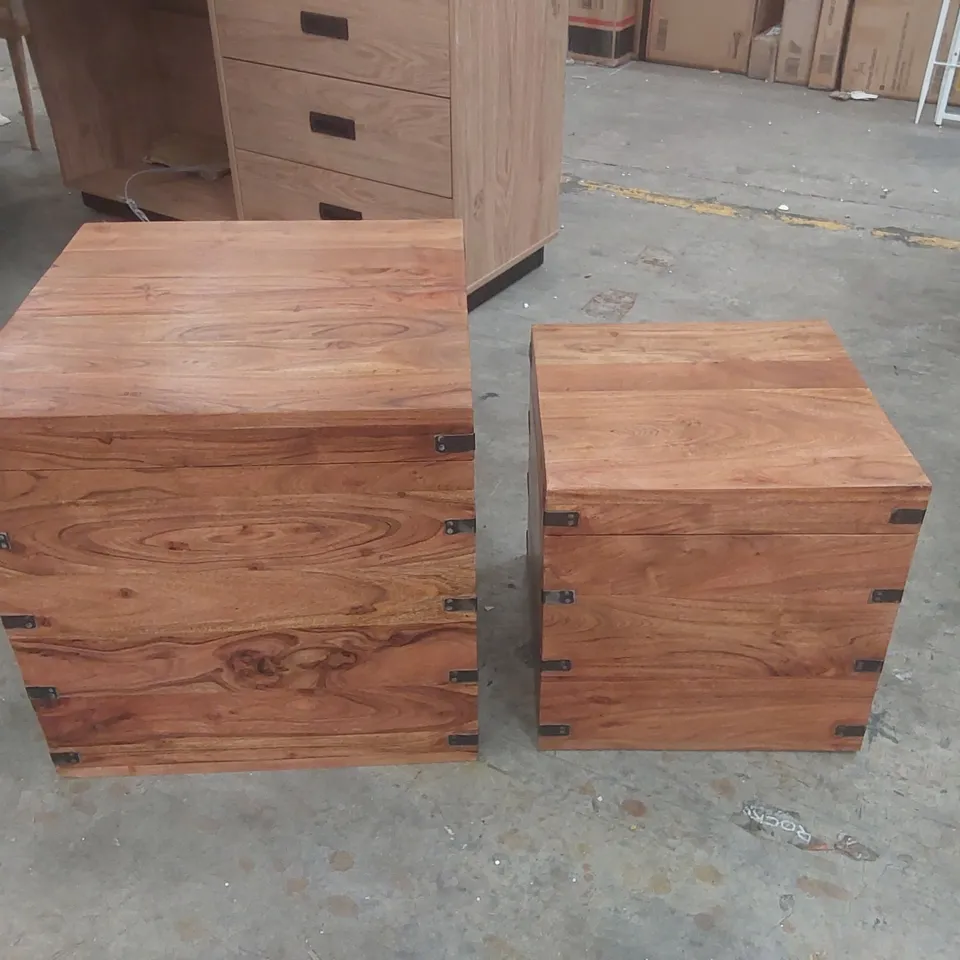 SEABURY CLASSIC SHEESHAM 2 PIECE NESTING COFFEE & COCKTAIL TABLES