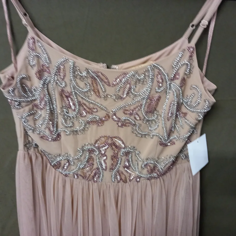 MAYA DELUXE EMBELLISHED OCCASIONAL DRESS - UK 14