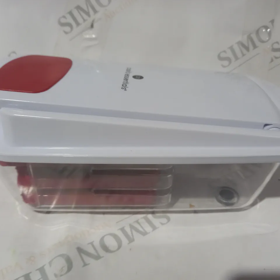 BOXED COOK'S ESSENTIALS CHOPPER 8 SLICE & DICE BLADES IN RED