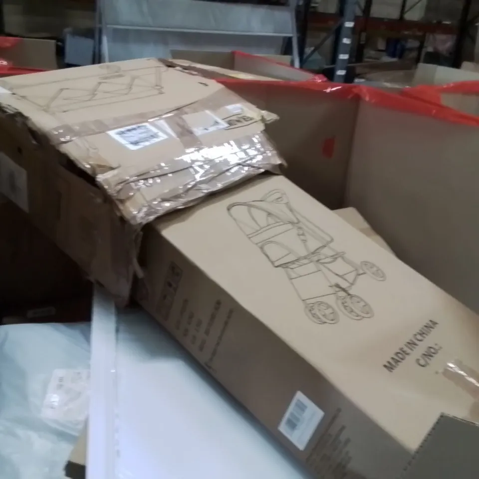 PALLET OF ASSORTED HOUSEHOLD GOODS AND PRODUCTS TO INCLUDE;KIDS BIKE,SCOOTER,PICTURE FRAMES