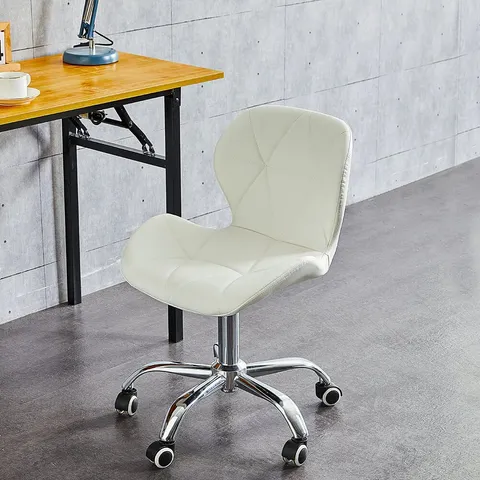 BOXED LUELLA OFFICE SWIVEL CHAIR [WHITE]