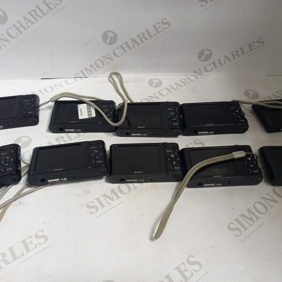 LOT OF 10 BLACK SONY CYBER-SHOT DSC-W810