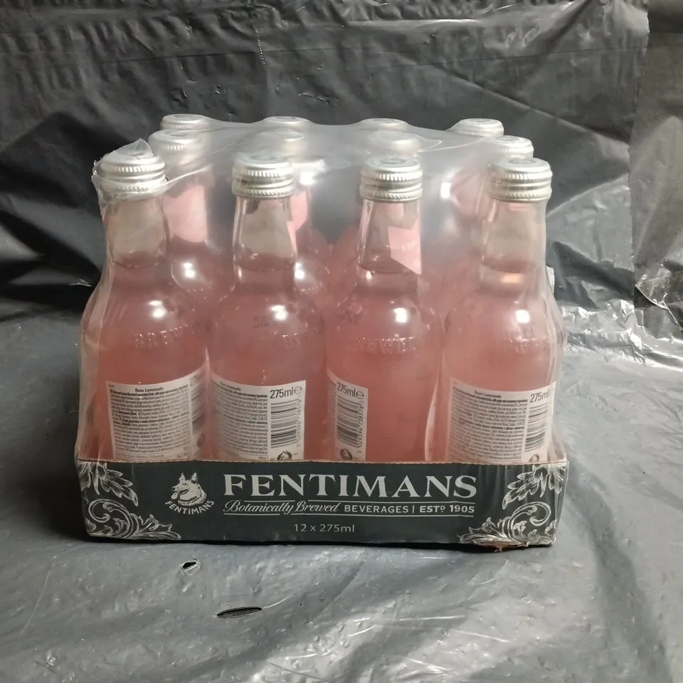 FENTIMANS ROSE LEMONADE - 12 X 275ML BOTTLES