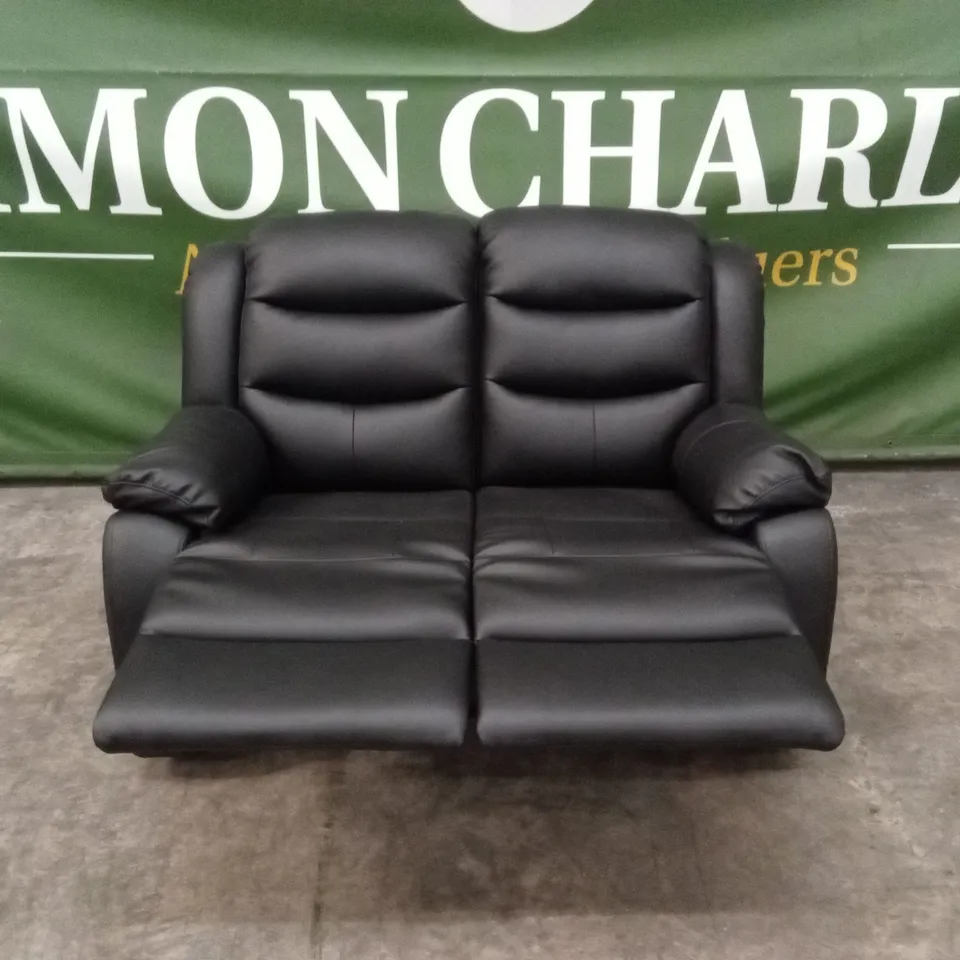 ROTHBURY LUXURY FAUX LEATHER HIGH BACK 2 SEATER MANUAL RECLINER SOFA RRP £629
