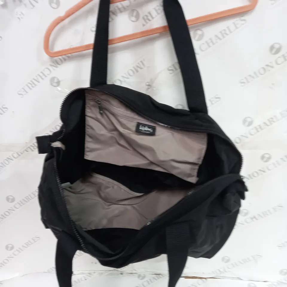 KIPLING BLACK BAG GREY INTERIOR 100% POLYESTER