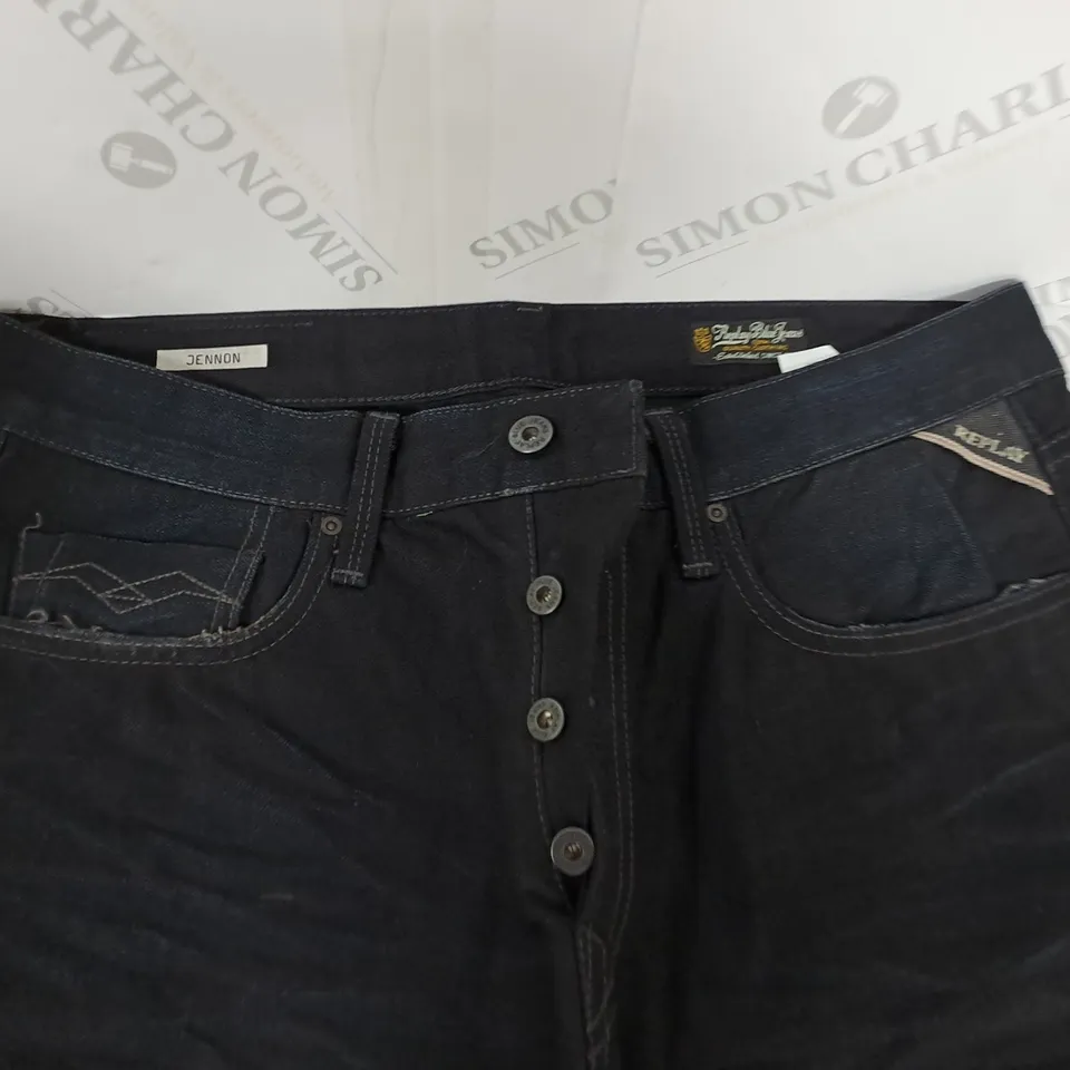 REPLAY JENNON DARK BLUE JEANS - W33 L32