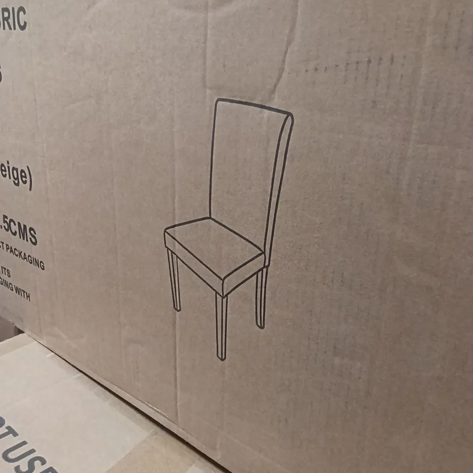 BOXED DINING CHAIRS - BEIGE (1 BOX)