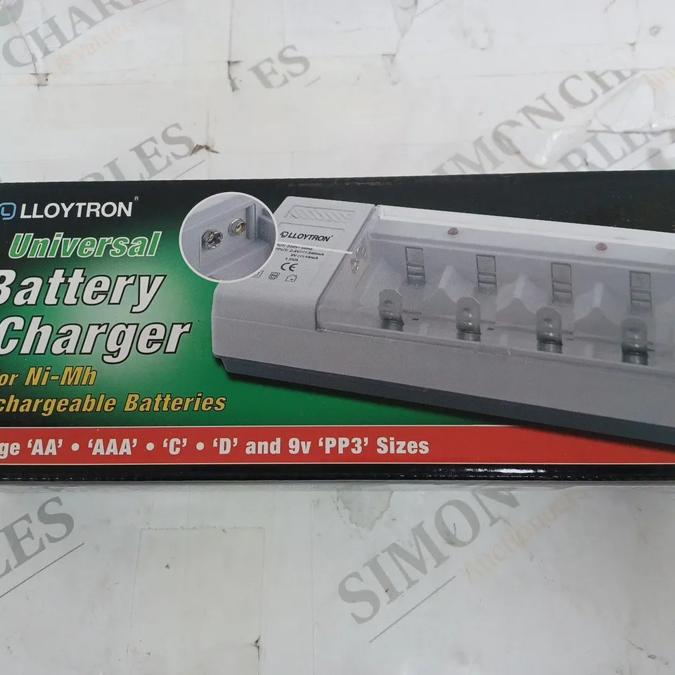 LOT OF 15 LLOYTRON UNIVERSAL BATTERY CHARGERS 