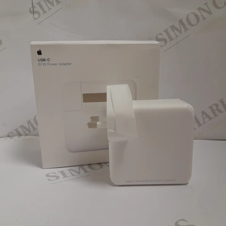 APPLE 67W USB-C POWER ADAPTER  RRP £59.99
