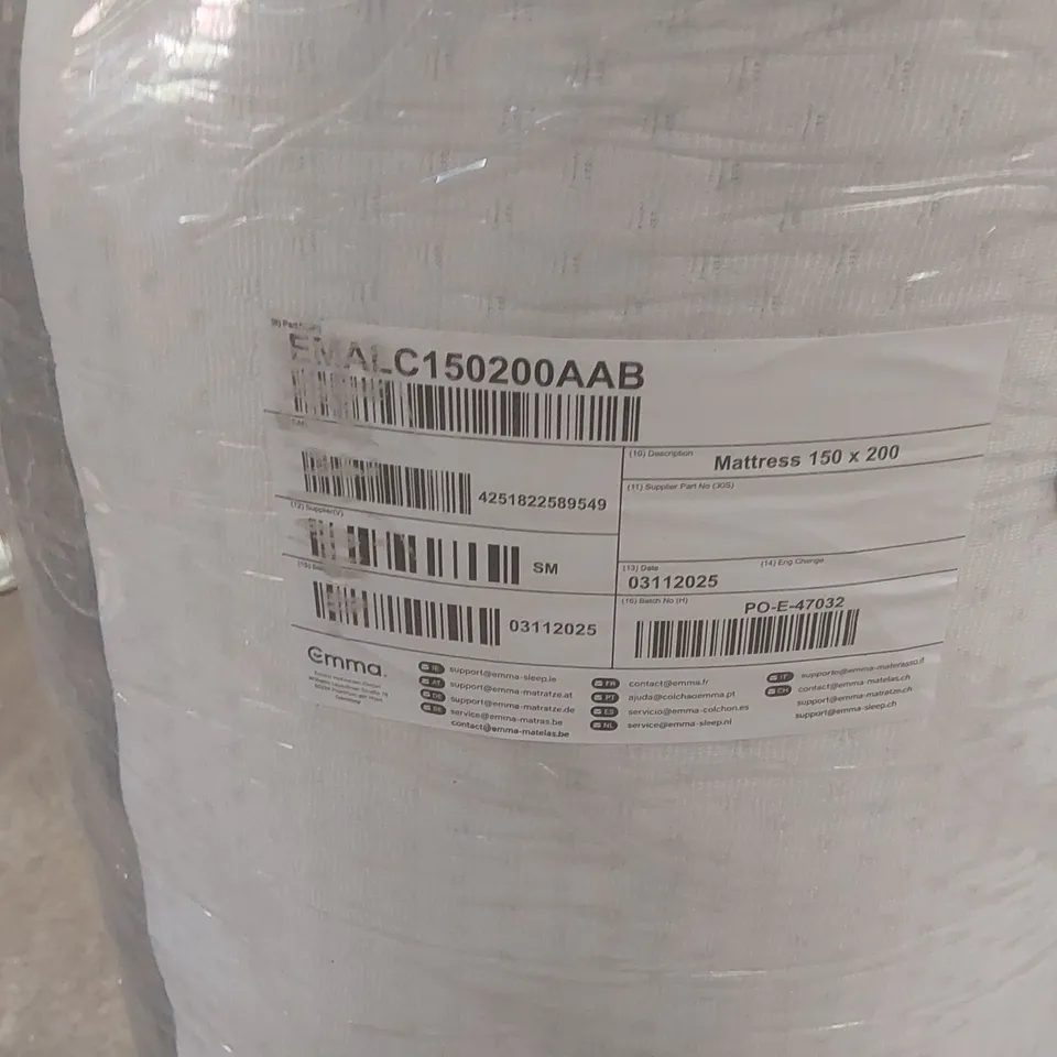 QUALITY BAGGED AND ROLLED EMMA 150CM KING SIZE MATTRESS 